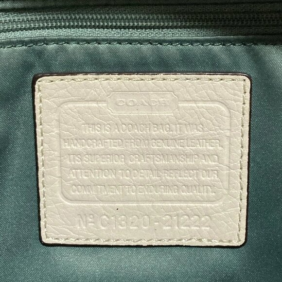 Auth COACH Madison Leather Juliette 21222 Cream Leather - Handbag - Picture 11 of 13